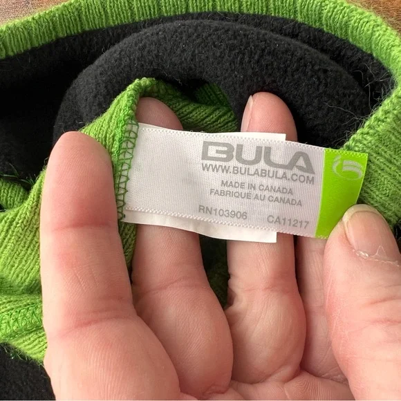 Bula Green Ribbed Knit Beanie - Picture 4 of 5